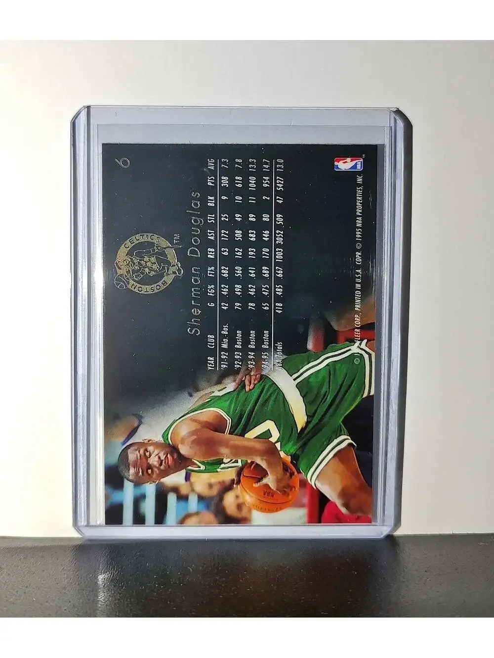 Sherman Douglas 1995-96 Flair NBA #6 Card Boston Celtics